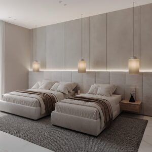 غرف نوم فندقية مزدوجة