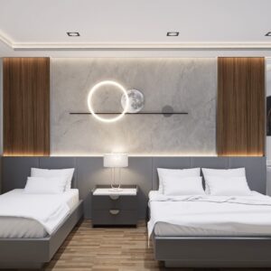 غرف نوم فندقية مزدوجة